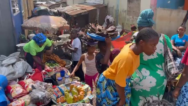 At the market